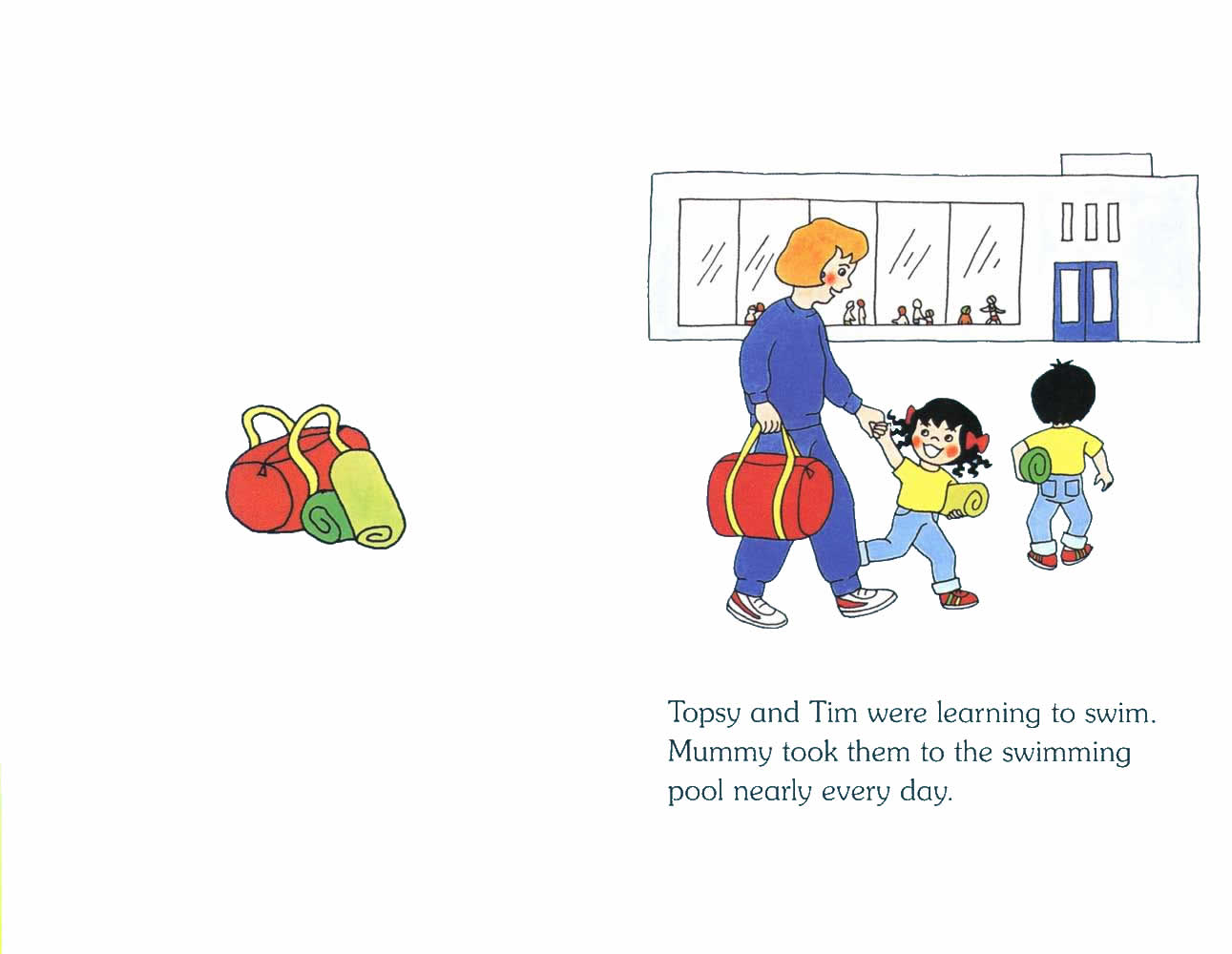 Ladybird - Topsy Tim Books - Learn To Swim (02),绘本,绘本故事,绘本阅读,故事书,童书,图画书,课外阅读